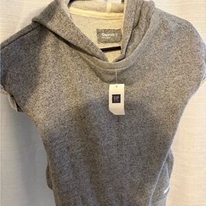GAP Heathered Gray kids Cowl Neck Sweater